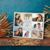 Liefdevol Leven Met Jou 7 Foto Collage - Grijs Fotoplaat (Zijkant)