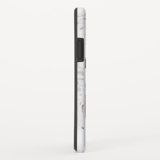 Liefdevol Leven met U Grijs Marmer 7 Fotocollage Case-Mate iPhone Case (Achterkant/rechts)