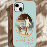Liefdevol leven met u Mint Sinaasappel Ovaal ingel Case-Mate iPhone 14 Plus Hoesje<br><div class="desc">Eenvoudige moderne iPhone-hoesje met foto en handgeschreven formulering, "liefdevol leven met u". De foto template is ingesteld om uw foto weer te geven in een ovale vorm en ingelijst. De telefoonhoes is gedrukt in munt en sinaasappel - hoewel u van harte welkom bent om een of alle kleuren in het...</div>