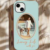 Liefdevol leven met u Mint Sinaasappel Ovaal ingel Case-Mate iPhone Case