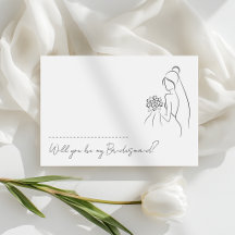 Liefdevol Romantisch Wil Je Mijn Bruidsmeisje Zijn