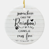 Liefdevol Rustiek Boerderijhuis Hond of Kat Huisdi Keramisch Ornament (Achterkant)