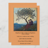 Liefdevol stel dat vrolijk zoent Uitnodiging (Voorkant / Achterkant)