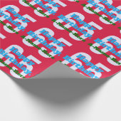 Liefdevolle 65th verjaardag inpakpapier (Hoek)