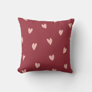 Liefdevolle Aanraking Rode Roze Worp Kussen