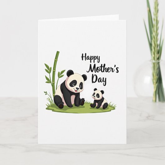 Liefdevolle Beer Familie Dag Kaart (Voorkant)
