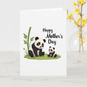 Liefdevolle Beer Familie Dag Kaart (Gele Bloem)