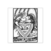 LIEFDEVOLLE BESCHERMENGEL, BEGRAAFPLAATS RIP RUBBE RUBBERSTEMPEL (Afrduk)