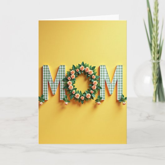 Liefdevolle bloemige briefkaart (Voorkant)