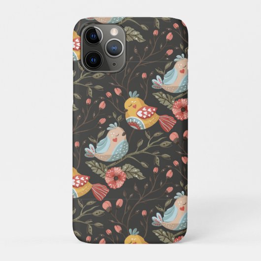Liefdevolle Boho vogels bloemenpatroon Case-Mate iPhone Case (Achterkant)