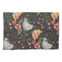 Liefdevolle Boho vogels bloemenpatroon