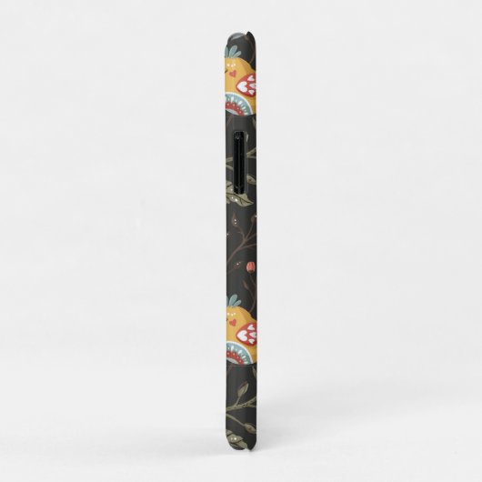 Liefdevolle Boho Vogels Bloemmotief Case-Mate iPhone Case (Achterkant/rechts)