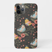 Liefdevolle Boho Vogels Bloemmotief Case-Mate iPhone Case (Achterkant)