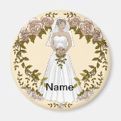 Liefdevolle bruid bruiloft magneet (Voorkant)