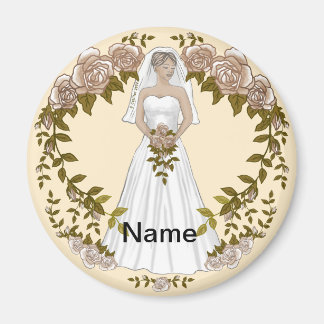 Liefdevolle bruid bruiloft magneet