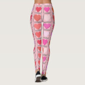 Liefdevolle Bubblegum Roze Valentijnse  Love Patte Leggings (Achterkant)