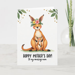 Liefdevolle buideldieren Moederkaart Kaart