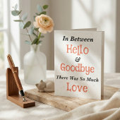 Liefdevolle condoleancekaart voor hem haar, overli