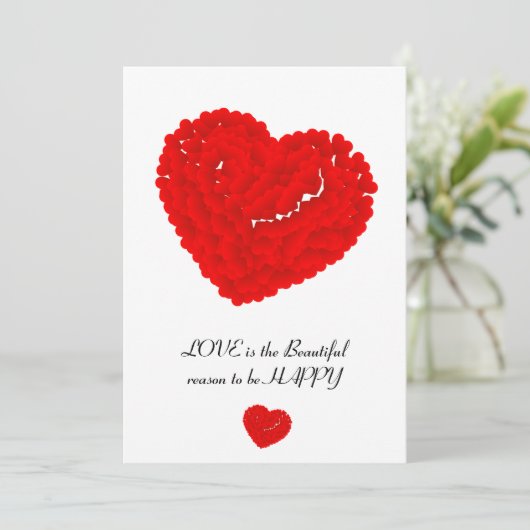 liefdevolle dij feestdagenkaart (Staand voorkant)