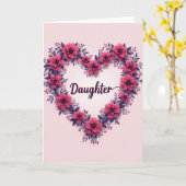 Liefdevolle Dochter Dag Kaart (Gele Bloem)