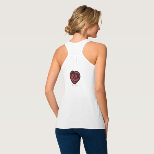 Liefdevolle echo's tanktop (Volledige Achterkant)