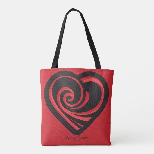 Liefdevolle echo's tote bag (Achterkant)