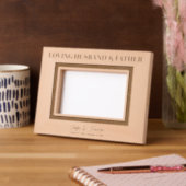 Liefdevolle echtgenoot & vader Memorial Keepsake 6 Gegraveerde Lijstjes (Links)