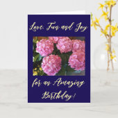 Liefdevolle en bloeiende, verjaardagswensen Kaart (Gele Bloem)