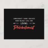 Liefdevolle flebotomist flebotomie arts verpleegku briefkaart (Voorkant)