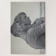 Liefdevolle Gay Couple - Houtskool Schets -