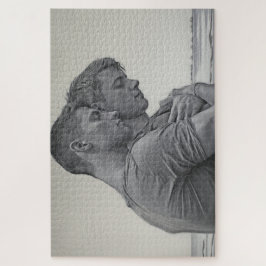 Liefdevolle Gay Couple - Houtskool Schets - Legpuzzel