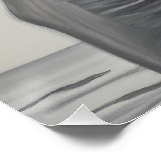 Liefdevolle Gay Couple - Houtskool Schets - Perfect Poster (Hoek)