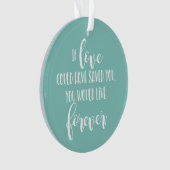 Liefdevolle Geheugenfoto Pet Memorial Kerstboom Ornament (voorkant)