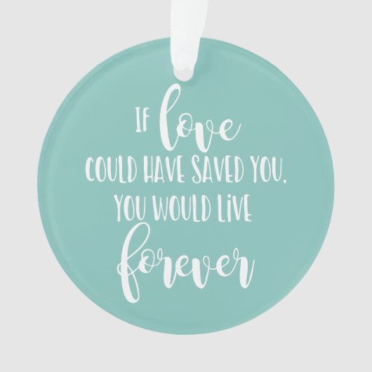 Liefdevolle Geheugenfoto Pet Memorial Kerstboom Ornament (voorkant)