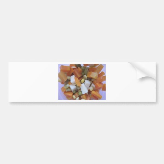 Liefdevolle Gemengde Groenten Bumpersticker (Voorkant)