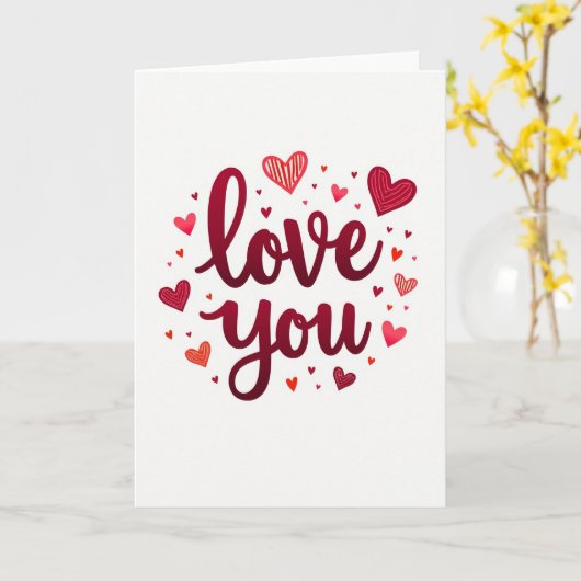 Liefdevolle gestreepte harten kaart (Gele Bloem)
