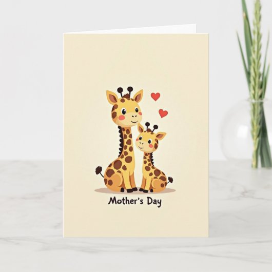 Liefdevolle Gevlekte Moeder Dag Kaart (Voorkant)