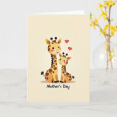 Liefdevolle Gevlekte Moeder Dag Kaart (Gele Bloem)