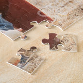 Liefdevolle gezinsfoto legpuzzel (Zijkant)