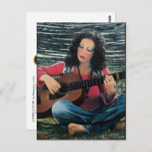 LIEFDEVOLLE GITAAR BRIEFKAART (Voorkant / Achterkant)