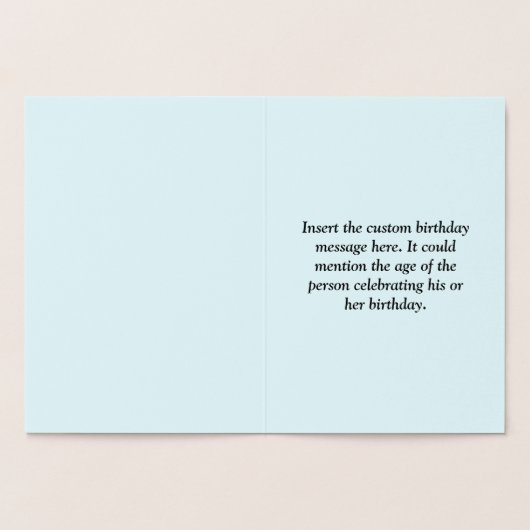 Liefdevolle goudfolie 29e verjaardag Wenskaart Folie Kaarten (Binnen)