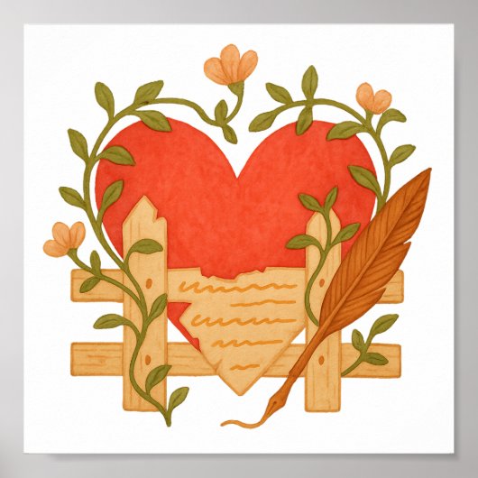 Liefdevolle grenzen houden poster (Voorkant)