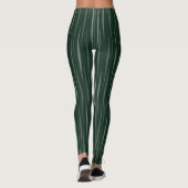 Liefdevolle groene getinte biologische unieke vlam leggings (Achterkant)