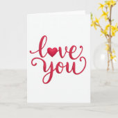 Liefdevolle Hart Kaart (Gele Bloem)
