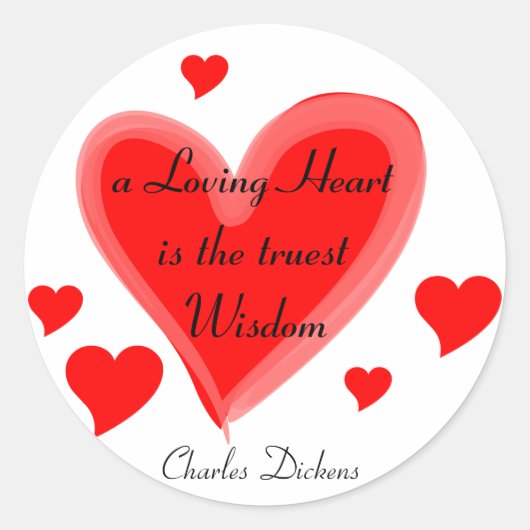 Liefdevolle hart stickers (Voorkant)