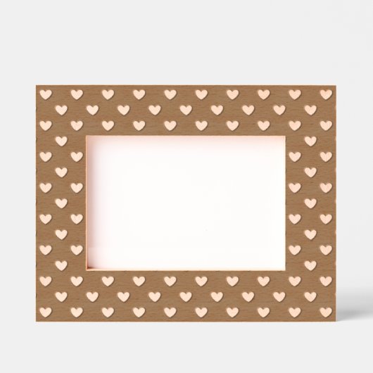 Liefdevolle Harten Gegraveerde Houten Lijst Lijstjes (Voorkant)