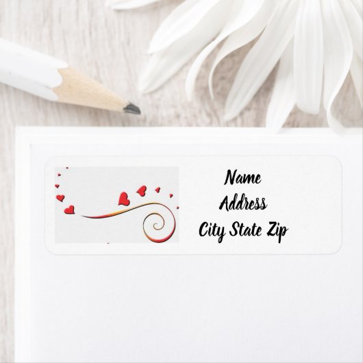 **LIEFDEVOLLE HARTEN** RETOURADRES LABEL (Insitu)