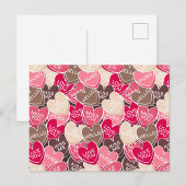 Liefdevolle Hartjes Feestdagenkaart