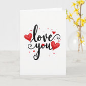 Liefdevolle Hartjes Kunstkaart Kaart (Gele Bloem)