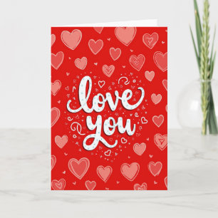 Liefdevolle Hartjes Verjaardagskaart Kaart